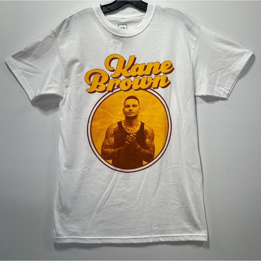 Kane Brown - Unisex Adults Short Sleeves T-Shirts - Graphic Tee - White - Medium